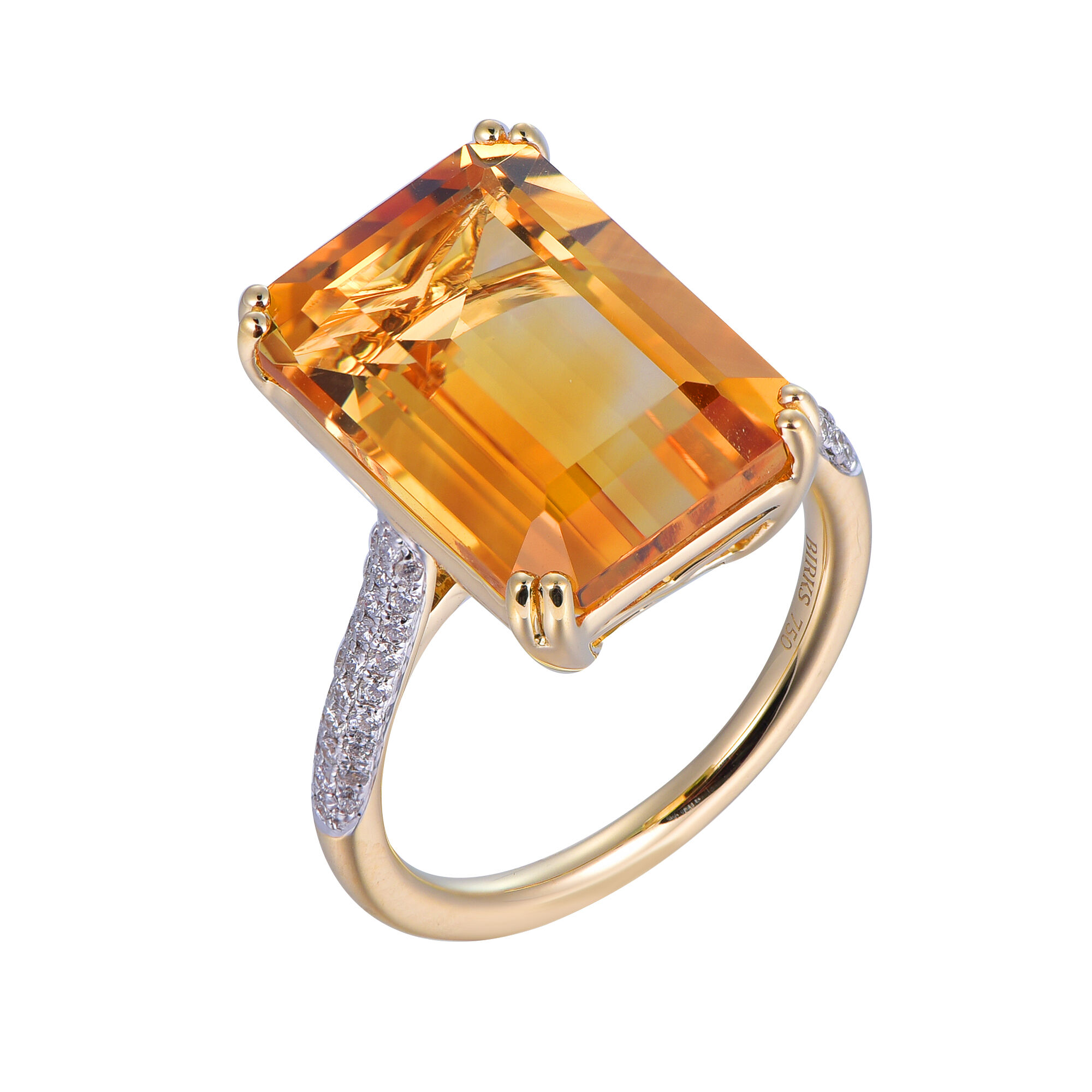 Jewelry Sale | Citrine Ring in Yellow Gold